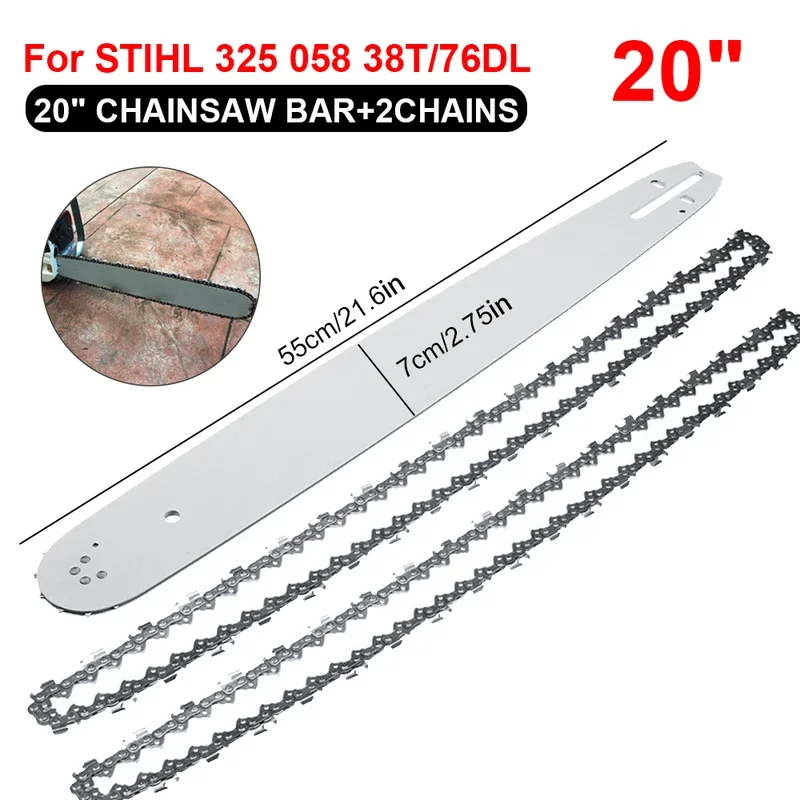20 Inch Chainsaw Guide Bar with Saw Chain 325 76DL For STIHL MS290 MS291-310-340-360-380-391-440 Saw Bracket Cutter 3