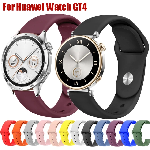 Correa deportiva GT4 de 46mm para Huawei Watch 4 Pro/ GT 4 3 2 SE, pulsera  de silicona de repuesto de 22mm para Huawei GT 2 Pro - AliExpress