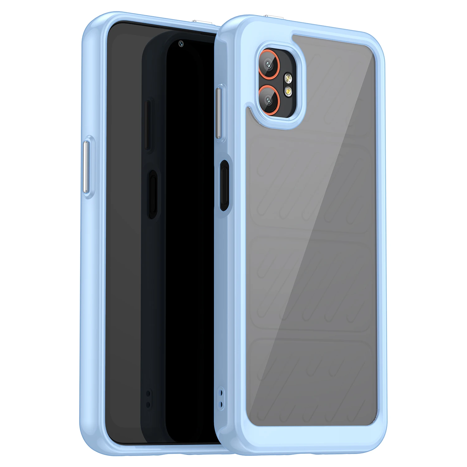 Colorful Soft Edge Silicone Transparent Shockproof Bumper Case
