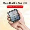 50000mah Solar Power Bank Built 4 Cables Portable Fast Charging Large Capacity Charger Powerbank For Iphone Samsung Huawei 4