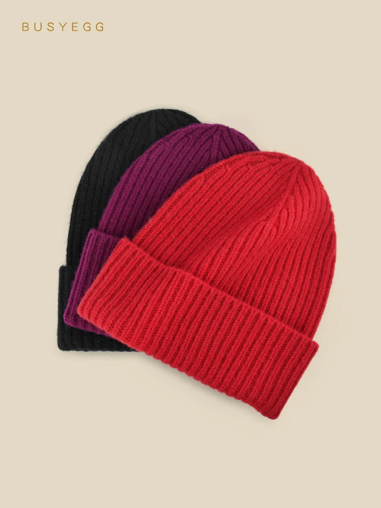 

Woolen hat for children in autumn and winter warmth kids red black purple wine red knitted pure wool beanie girls boys cap
