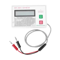 ESR Capacitor Tester Test In Circuit Capacitance Meter With Test Leads Clip Battery LCD Display ESR Meter Smart Shutdown 1