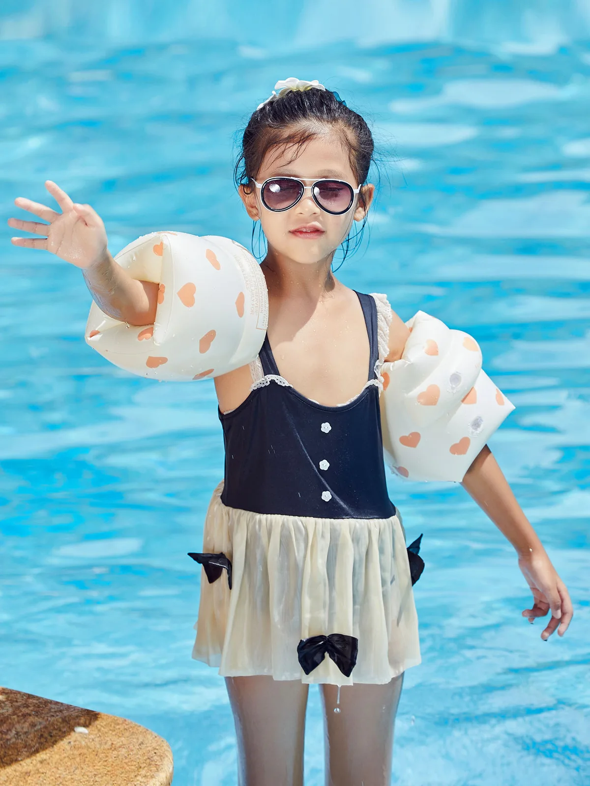 Inflatable Arm Swimming Ring For Kids Retro Fashion Summer Swimming Pool Accessories PVC Seaside Floating Sleeve For Children 3