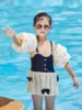 Inflatable Arm Swimming Ring For Kids Retro Fashion Summer Swimming Pool Accessories PVC Seaside Floating Sleeve For Children 3