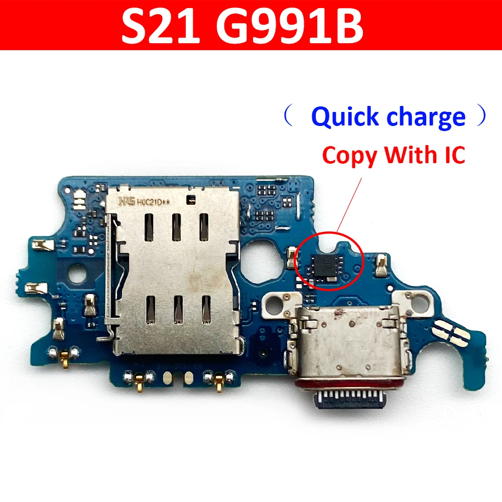 

New USB Charging Port Charger Board Flex Cable For Samsung Galaxy S21 G991B Dock Plug Connector With Microphone