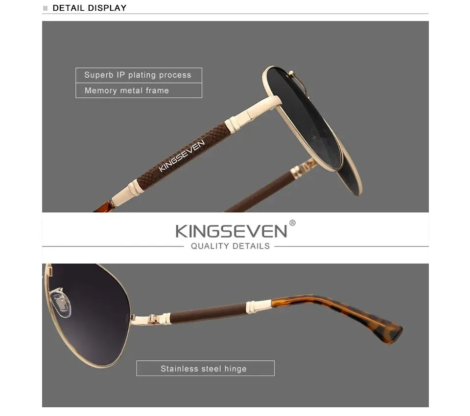 Sonnenbrille aus Titan legierung für Herren polarisierte Sonnenbrille für Frauen, Pilot, Spiegel brille – Detail 1