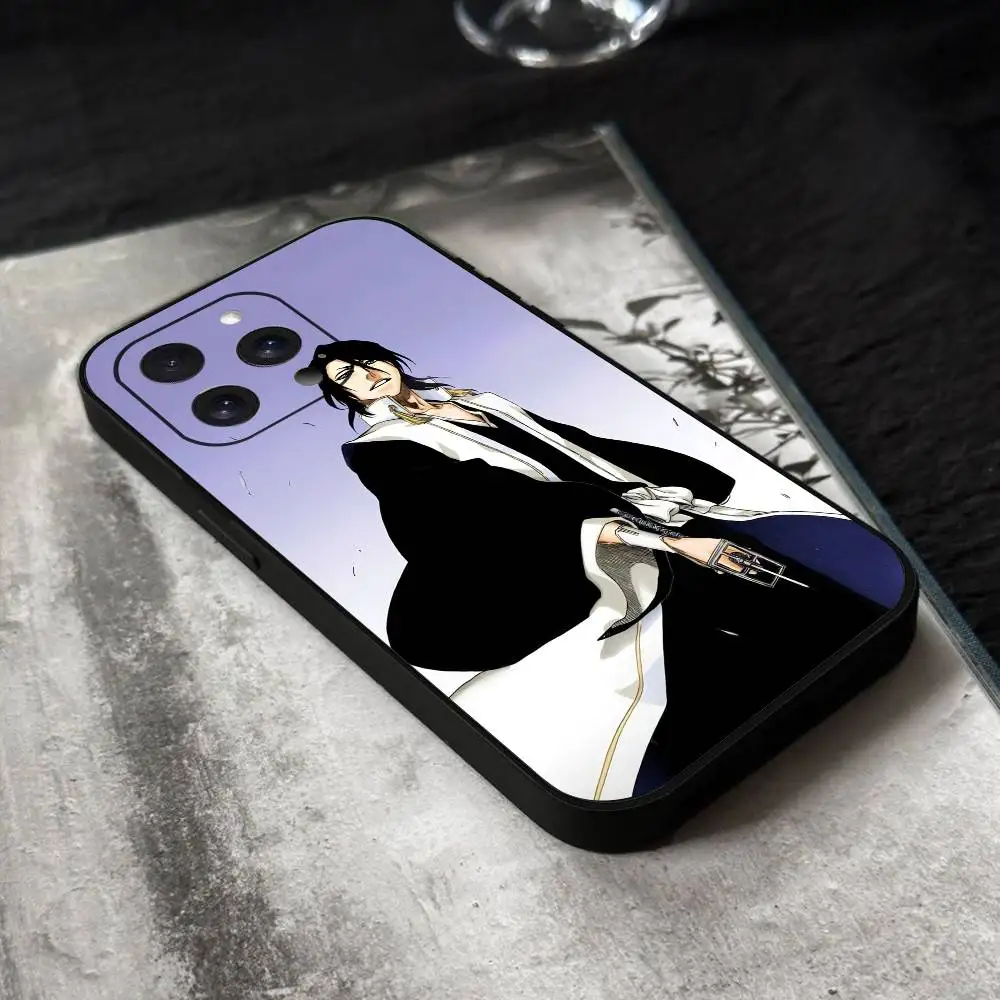 Anime B-Bleach Kuchiki Byakuya Silicone Soft Phone Case