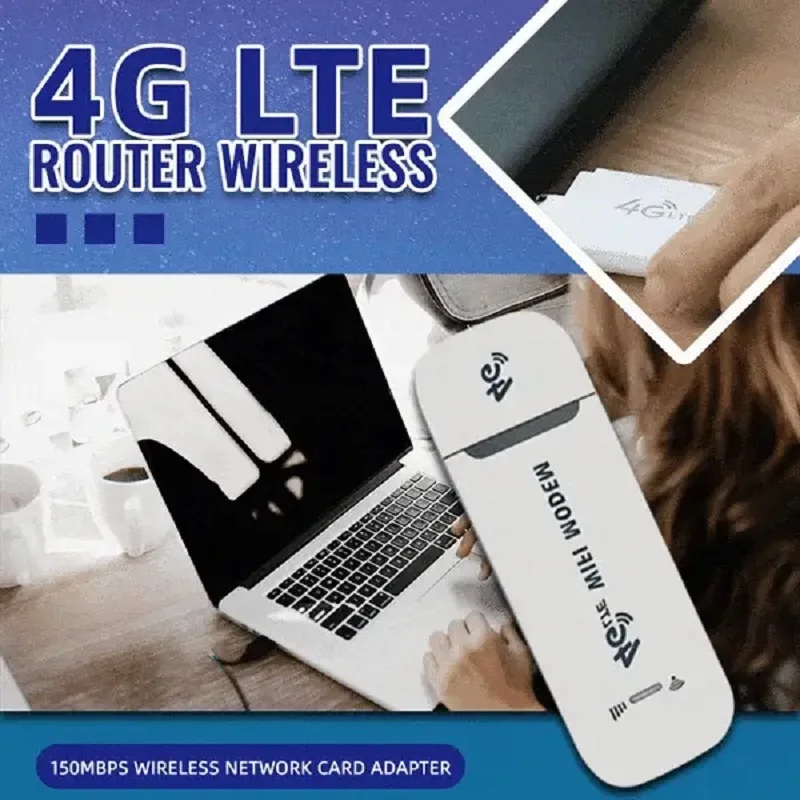 

Маршрутизатор 4G LTE Беспроводной USB - модем Шифрование собаки Мобильный широкополосный адаптер стержень 150 Мбит / с Компьютер Портативный USB WIFI Горячая точка Поддержка TFSIM