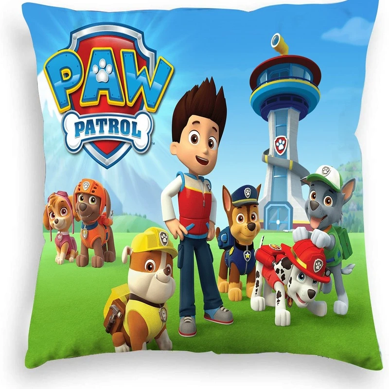 Paw Patrol Puppy Federa Pat Patrouille Cartoon Dog Figures Fodera Per Cuscino Regalo Di Compleanno Per Bambini Divano Per Auto Decorazioni Per La Casa