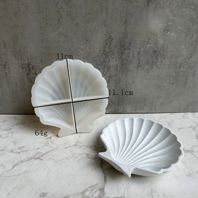 Concrete Molds For Planters Shell Tray Silicone Mold Leaf Concrete