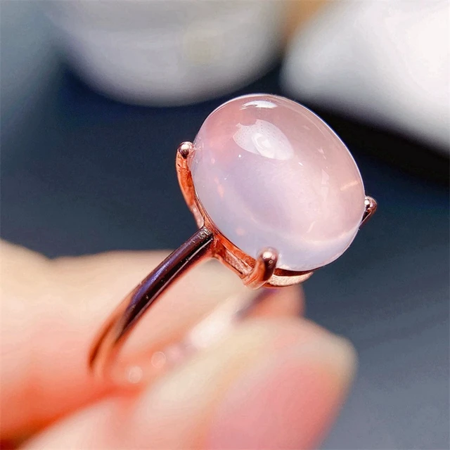 Raw Crystal Ring - Petite Rose Quartz – Moon Magic