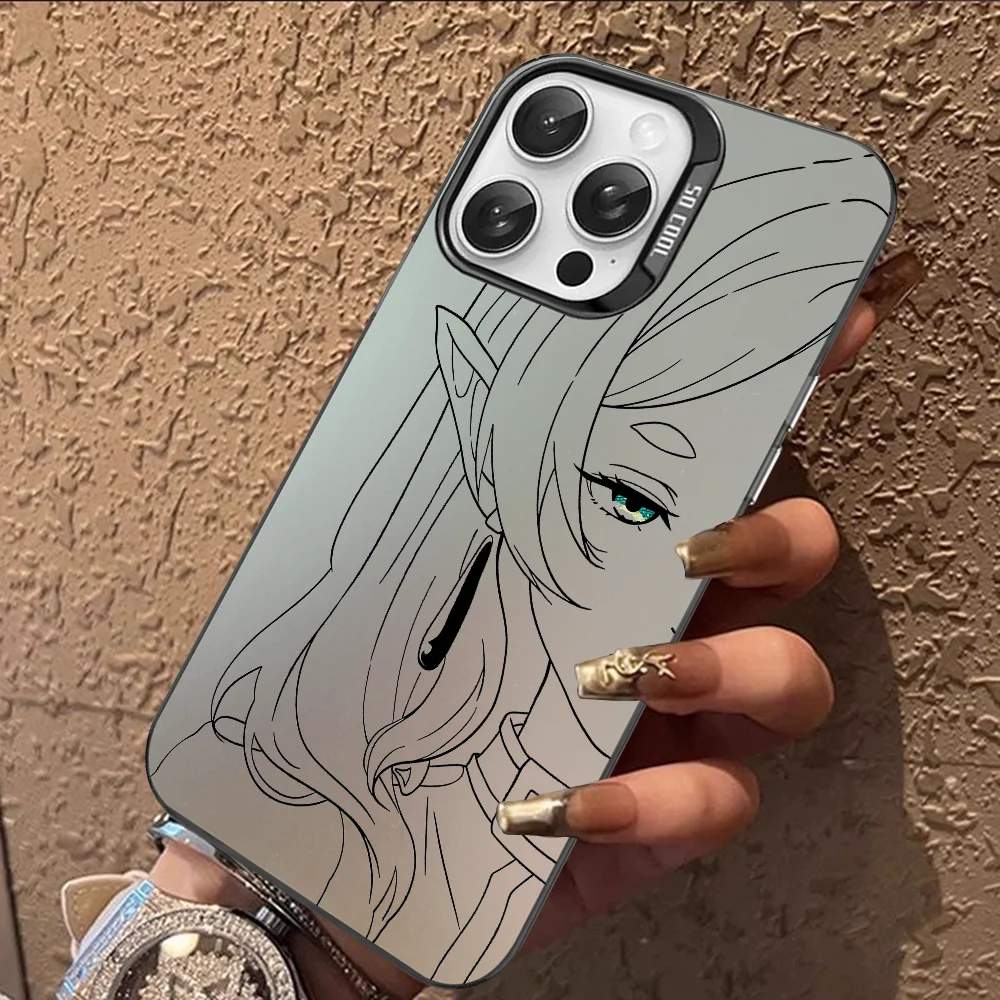 Japan Anime Frieren Matte Shockproof Phone Case - Anti-Fall Cover