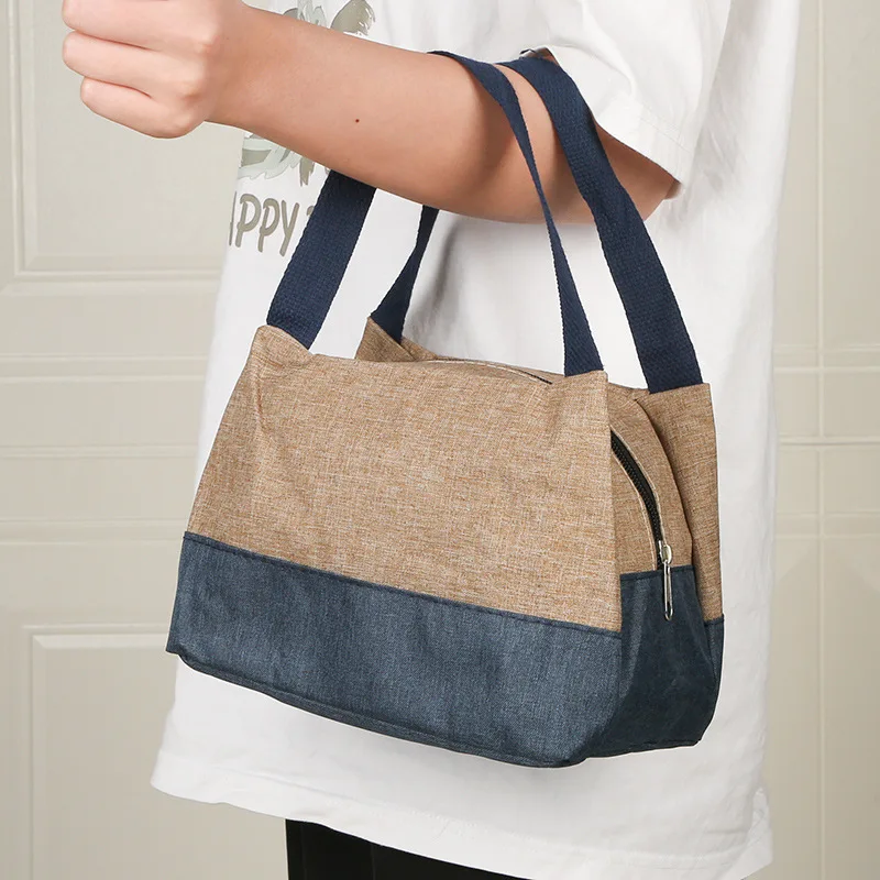 Camping Picnic Bag Lunch Bag Portable Large Capacity Travel Tote Carry Bento Box Food Drink Storage Women's Casual Handbag