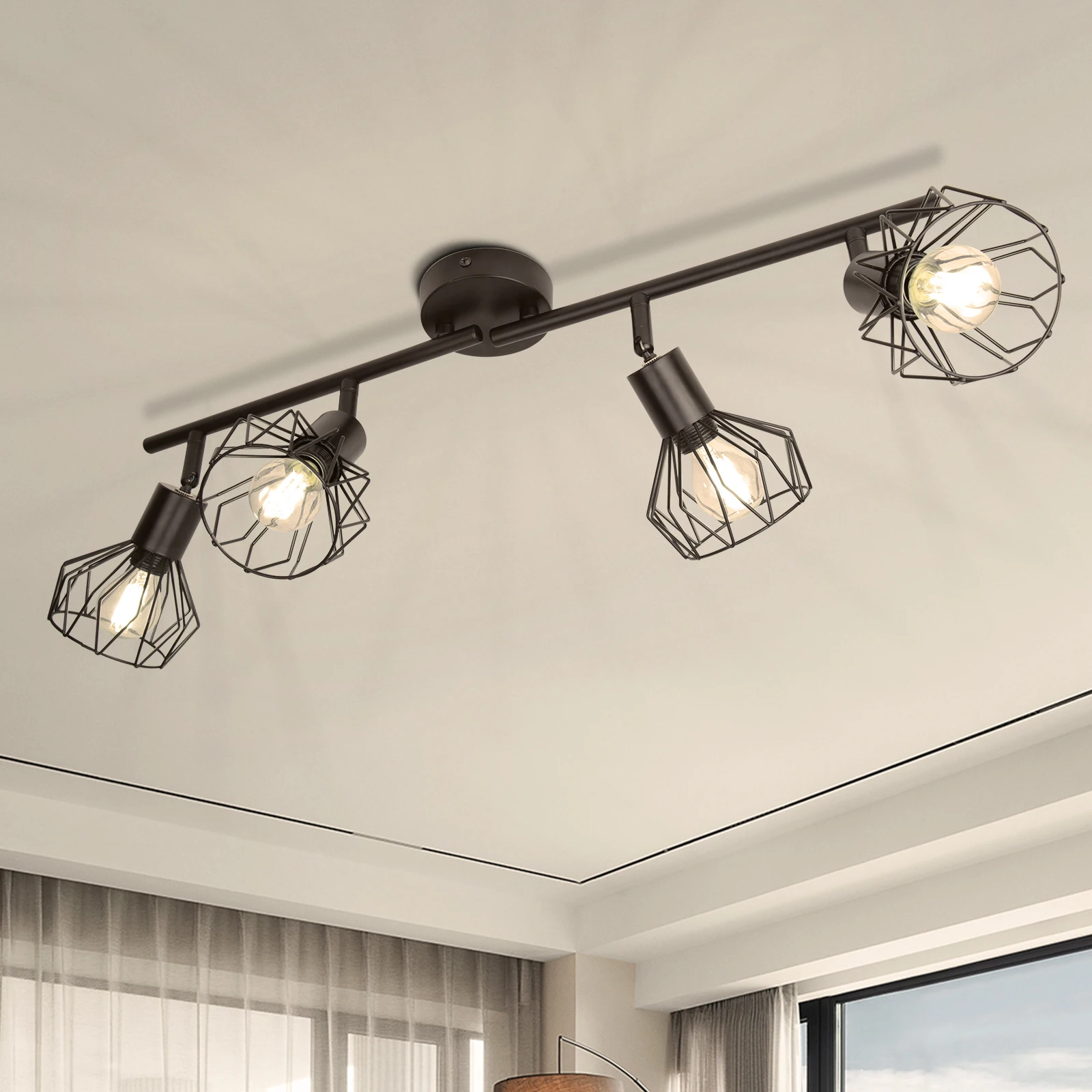 Description Picture 3 of itemSet LED Track Lighting Indoor Ceiling Spot Lights for Living Room Store Decor COB Spotlight 3Colors Lamp Led Track Light Rail