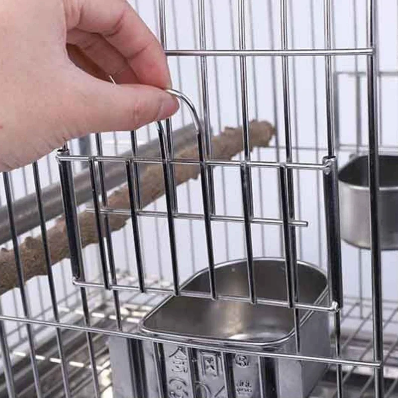 Outdoor Bird Cage Parrot Carrying Hanging Playground Stainless Steel Bird Cage Transport Shelter Garden