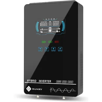 Solar Inverter 4000W 24V DC to 120V AC Pure Sine Wave with LCD Display 1