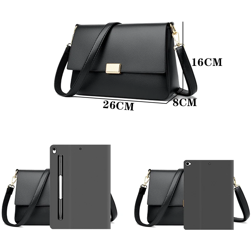 Elegant Quilted Crossbody Bag - Small Luxury PU Leather Shoulder Purse