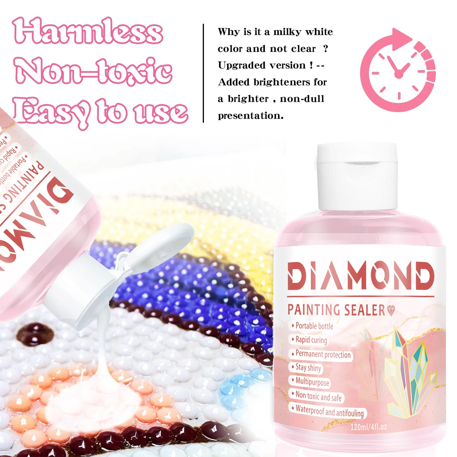Diamond Painting Sealer Diamond Painting Sealer 5D Diamond Painting Glue Permanent Hold & Shine