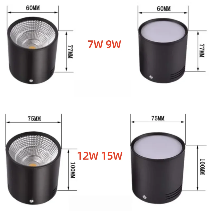 Sleek Surface Mounted Dimmable LED Ceiling Lamp