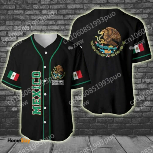 Custom Name Love MEXICO Country Mexican Aztec 3D Printed Baseball Jersey  Summer Shirt Men's Tops Tee Oversized Streetwear-6 - AliExpress