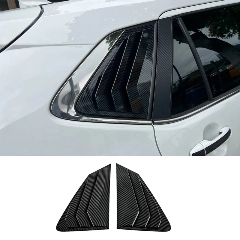 

Rear Side Window Louvers Air Vent Scoop Shades Cover Blinds Trim For Toyota Yaris Cross 2023 2024 Southeast Asia Version Parts