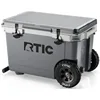 52 Quart Ultra-Light Wheeled Hard Cooler Insulated Portable Ice Chest Box for Beach, Drink, Beverage, Camping, Picnic, Fishing 1