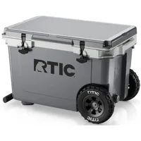 52 Quart Ultra-Light Wheeled Hard Cooler Insulated Portable Ice Chest Box for Beach, Drink, Beverage, Camping, Picnic, Fishing 1