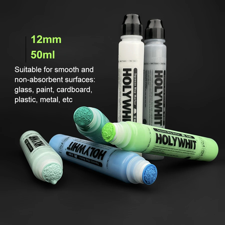 50ml Graffiti Flow Pen Oil-based Paint Signature Pen Round Tip Highlighter Waterproof 12mm Paint Pen Mark Wall Painting 3