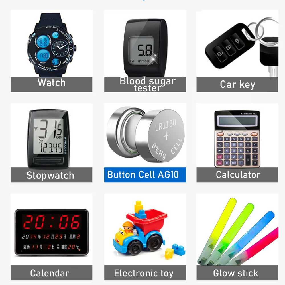 10-30PCS AG10 LR1130 SR54 389 189 SR1130 D189 LR54 G10 1.55V Alkaline  Battery Button Coin Cell Battery For Toy Watch Calculator - AliExpress