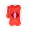 Portable Bone Shaped Dog Waste Bag Holder With  Disposable Pet Garbage Bags For Outdoor Walking Supply 4