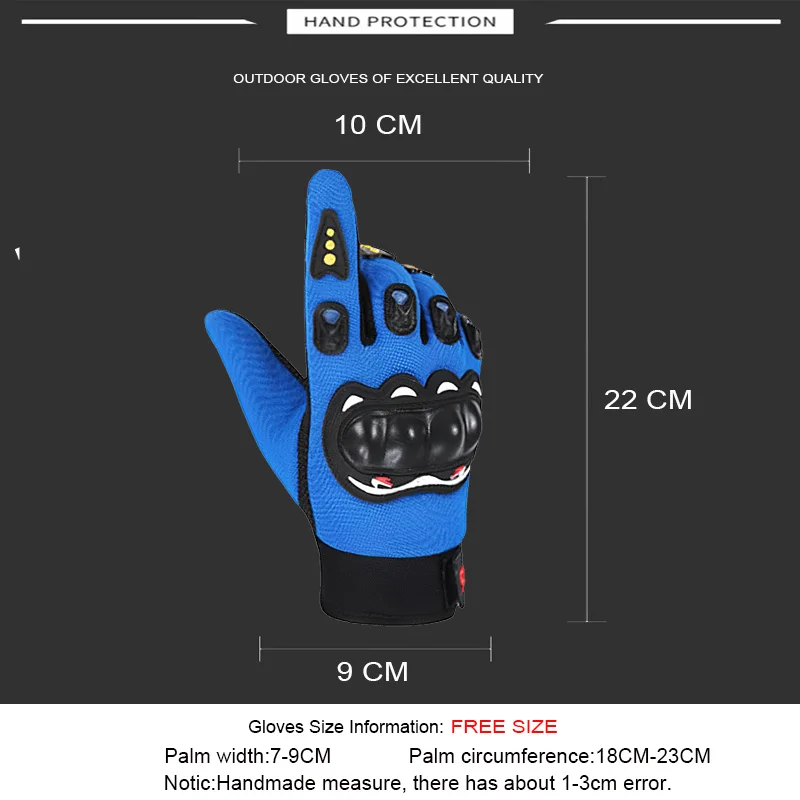 Motorcycle Gloves Breathable Full Finger Racing Hard Shell Gloves Outdoor Sports Protection Riding Cross Dirt Bike Gloves 2