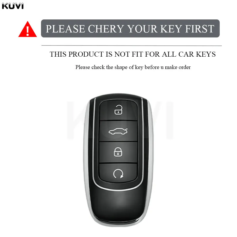 10-Piece TPU Car Key Case Protector Set