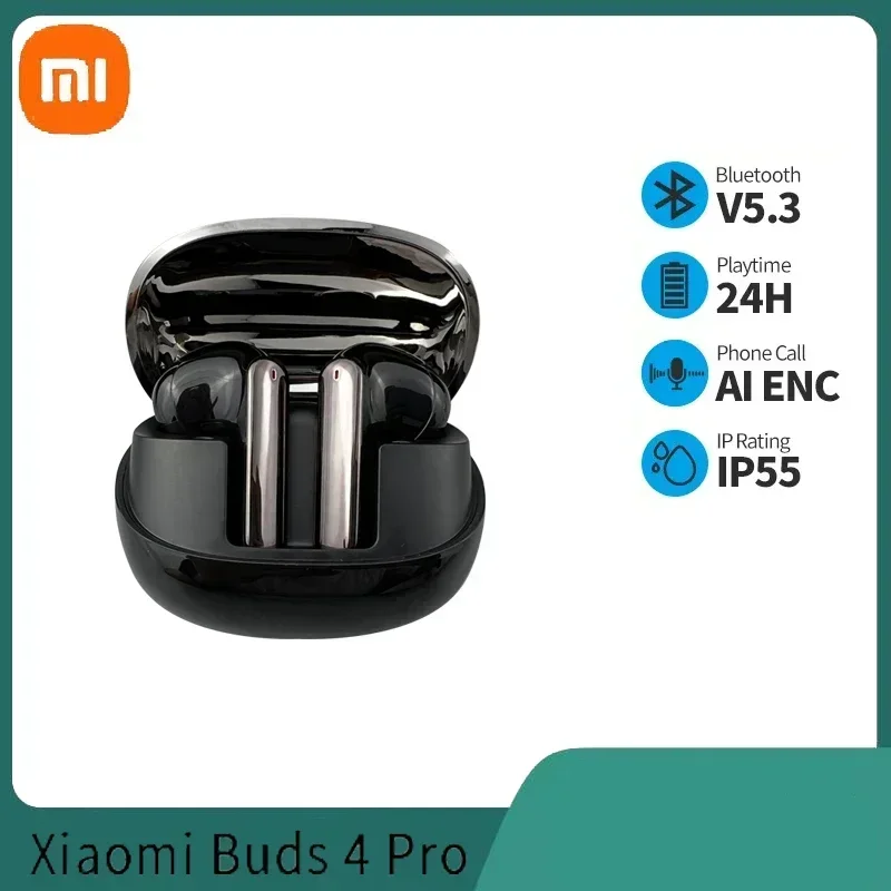 Фото Беспроводные наушники Xiaomi Mi Ear Buds 4 Pro, TWS, шумоподавление, HiFi Звук, длительный срок службы батареи, гарнитура, игровые Bluetooth наушники №5