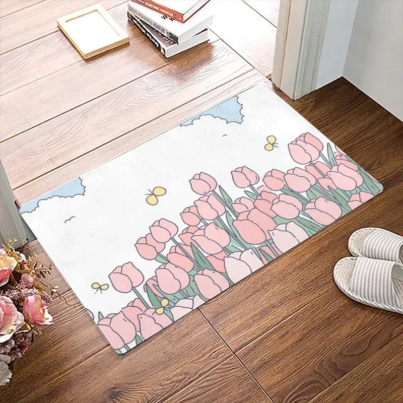 

Pink Cute Rabbit Rug Fluffy Soft Rugs for Bedroom Cream Style Living Room Decoration Carpet Home Plush Thickened Mat Floor Mats