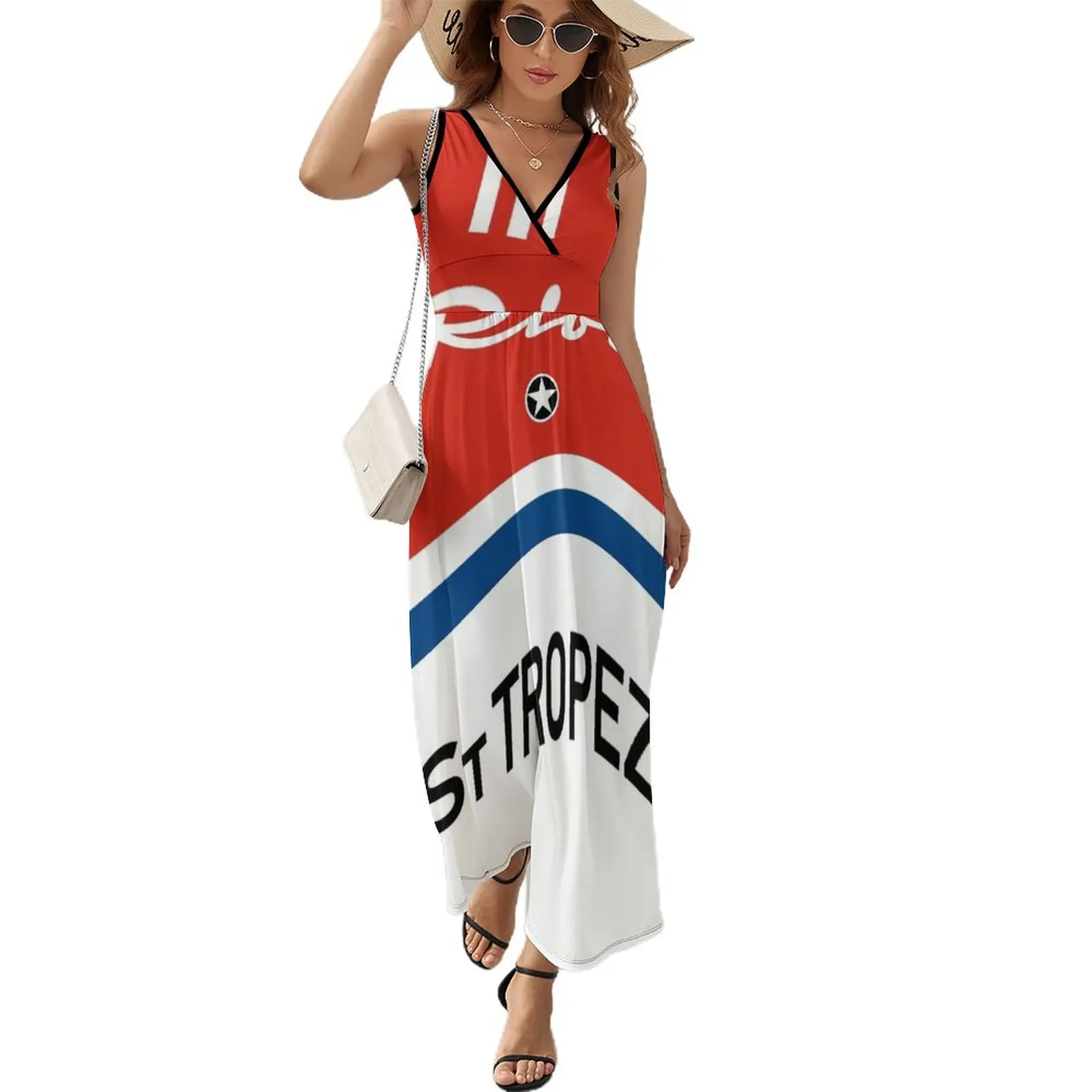 Saint Lr Riva Aquarama Italia Runabout Yachting Costa Azzurra Monaco Abito Senza Maniche Abito Estivo Per Donna 2024