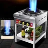 Fierce Stove Commercial Hotel Restaurant Special Gas Cooker High Pressure Liquefied Kitchen Gas Cooktop with Flameout Protection 4