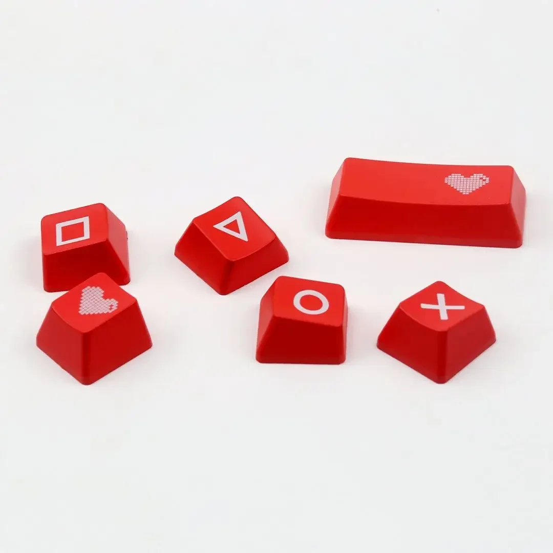 New Personality Cross Ring Square Triangle Direction Key Cap Mechanical Keyboard Custom ABS Key Cap Desktop Decor — view 6