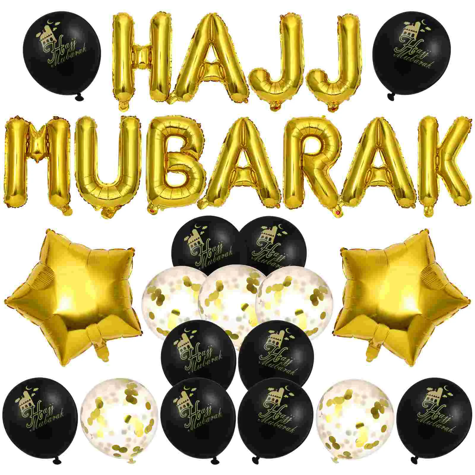 

Eid Balloons Mubarak Ramadan Supplies Balloon Set Party Favors Muslim Al Decorations Hajj Adha Fitr Confetti Decor Umrah Asmara