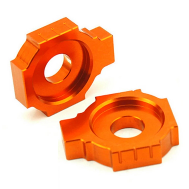 Motorcycle Axle Blocks Chain Adjuster Aluminum for KTM DUKE200 DUKE 390