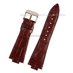 12mm Leather Waterproof Watch Strap - Versatile Sport Watch Bracelet - 12mm (Brown - Rosegold)