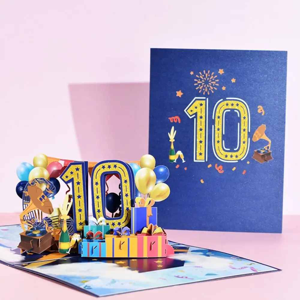 Creative Birthday Wedding Anniversary Card Three-dimensional Handmade Paper Carving Originality Gift Personalized Portable