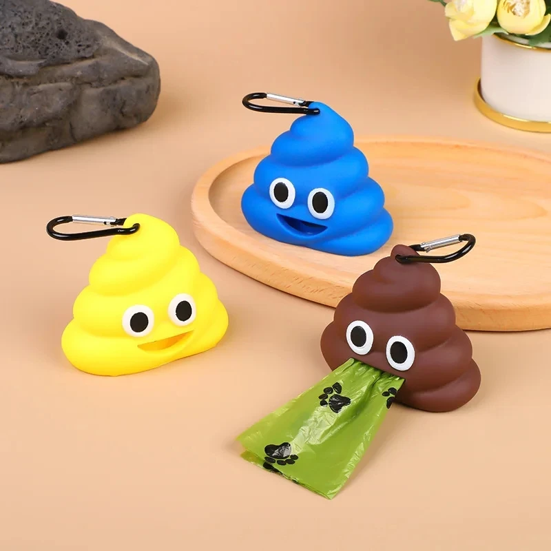 Outdoor Bulk Portable Custom Walking Pet Dog Shit Poop Trash Waste Bags Holder Dispenser Without Garbage Bags dog poop bags holder