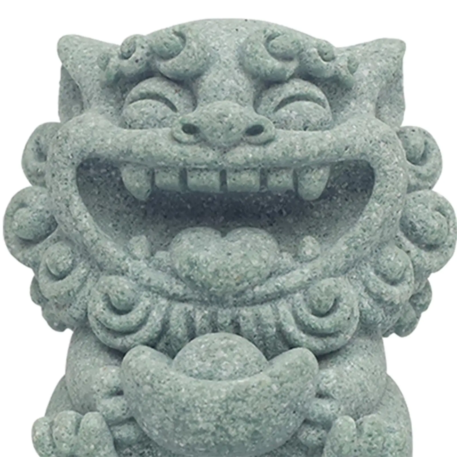 

2x Mini Lion Statue Figurine Decorative Office Mini Stone Lion Decor for Landscape Garden Bedroom Window Sill Table Centerpieces