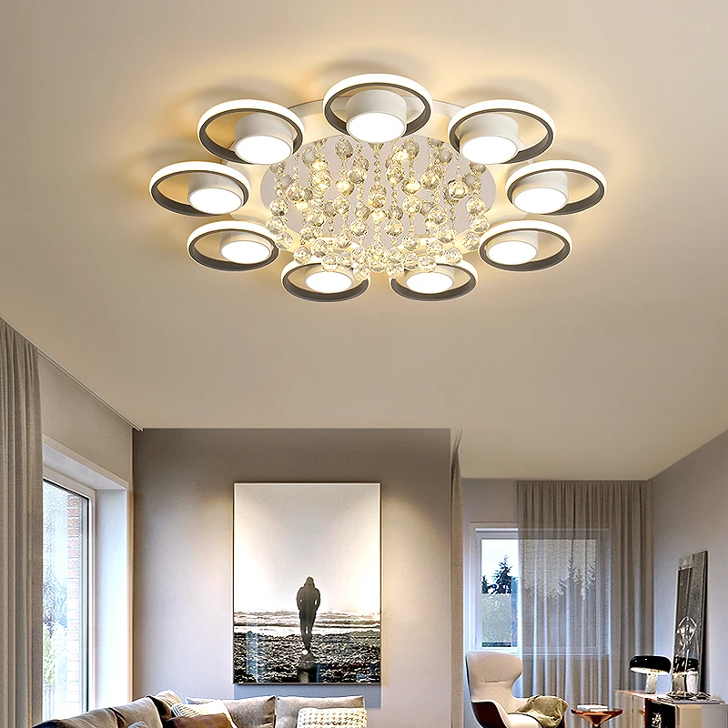 

Modern ceiling led ceiling lights for living room bedroom suspension luminaire kitchen Crystal led ceiling lamp