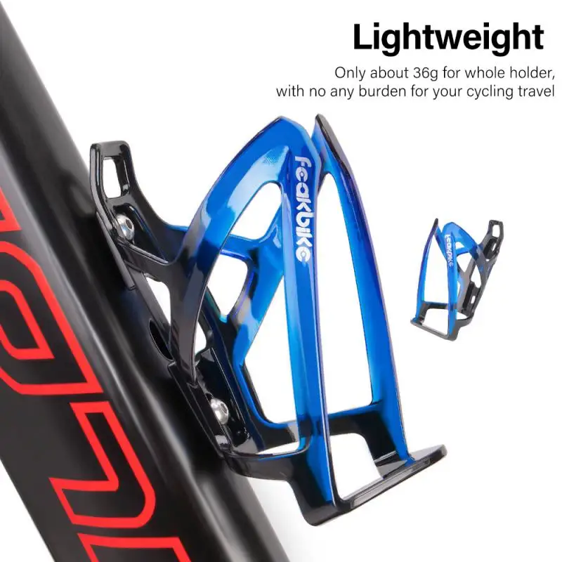 Universal Bicycle Bottle Cages Colorful Gradient Carbon Fiber Road Bike Cycling Water Bottle Holder Brackets Bicycle Accessories bicycle water bottle cage bicycle bottle holder water bottle holder