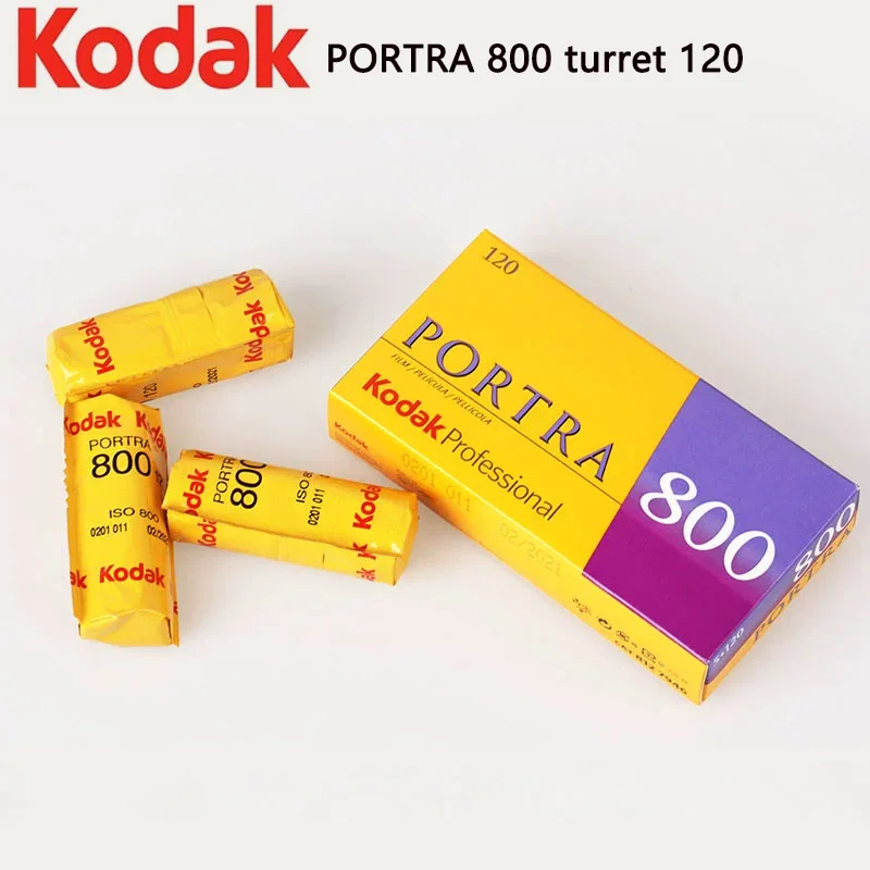 1-10 Roll Kodak PORTRA 800 turret 120 Professional Color Negative Film Film Outdoor Portrait Fine Grain (Expiration date:2026)