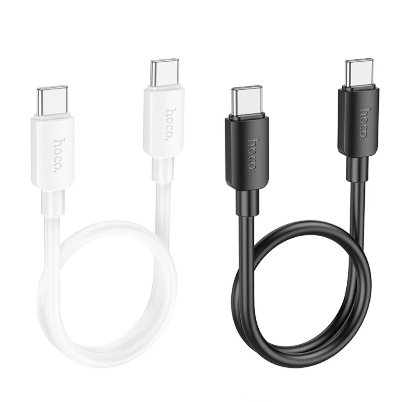 

Short Type C Charging Cable Fast 60W USB C to USB C Data Line 480Mbps for Tablets, Laptops