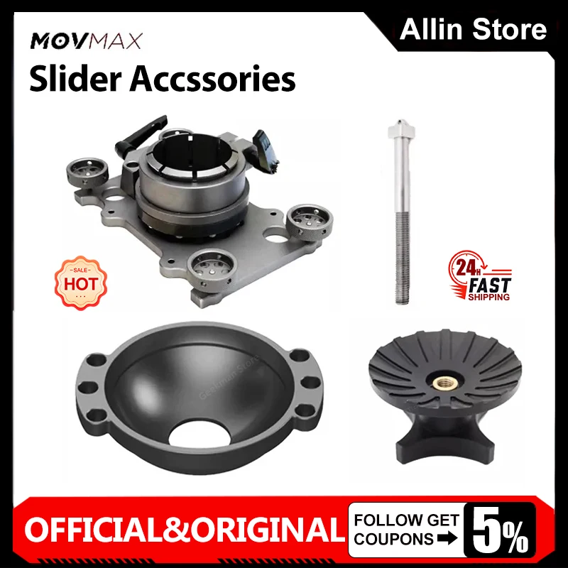 Vaxis MOVMAX 100mm/ 150mm Bowl/ Mitchell Mount / Light Stand / Double Ended/ Side EU Adapter Slider Accssories for Slider
