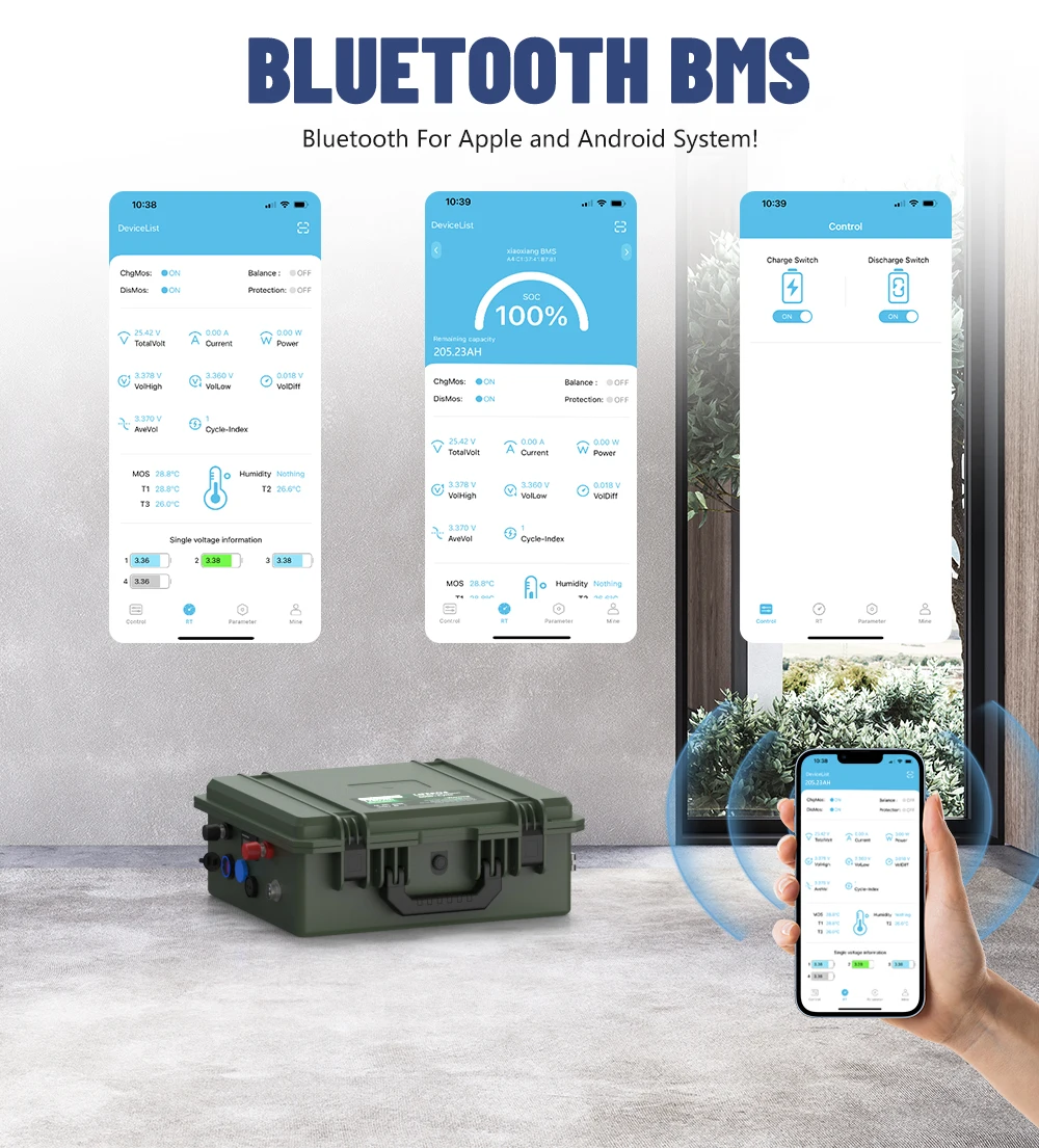 12V 140Ah LiFePO4 Batterie 1792Wh Bluetooth BMS 12V 100Ah Fischerboot-Batterie 6000+ Zyklen IP56 USB QC Ladung EU Schnelle Lieferung – Detail 6