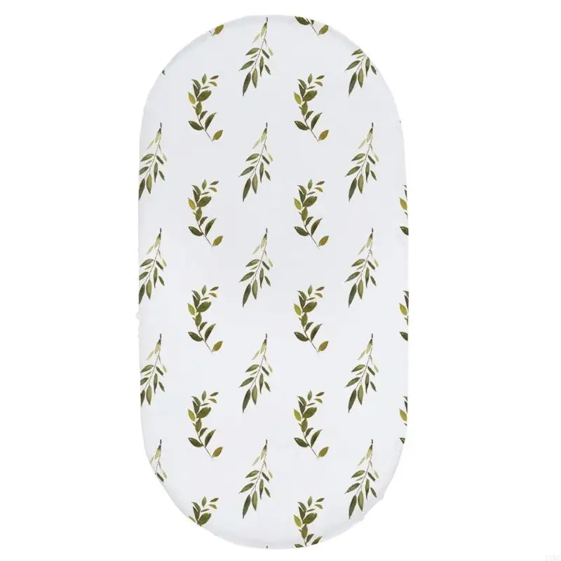 Fitted Bassinet Sheet Cotton Fitted Sheet for Cradle Basket Pad Sheets Changing Mat Cover Crib Bed Protector Case 4XBC